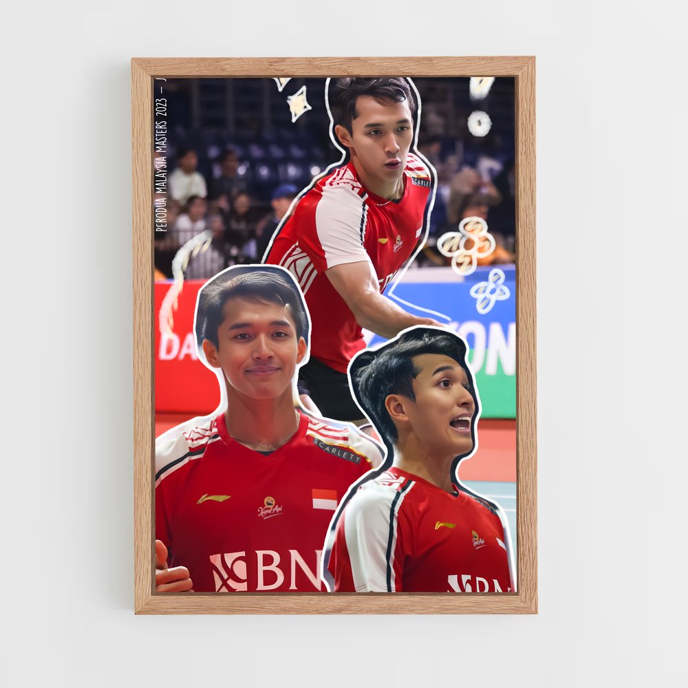 Poster Jonatan de christie – affiche Badminton (vue 4)